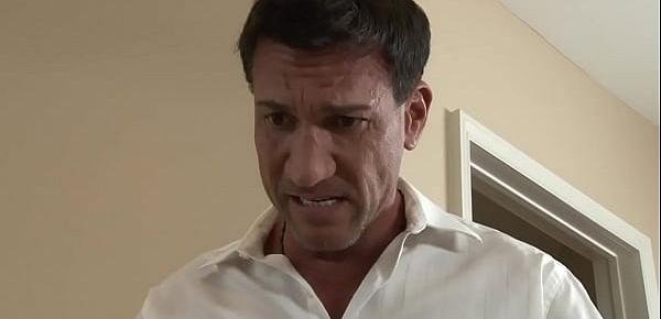Old guy ass fucking his teen babysitter
